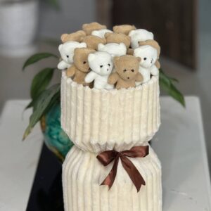 کادوی ولنتاین 6تا 19تایی سفید و قهوه ای مدل love box